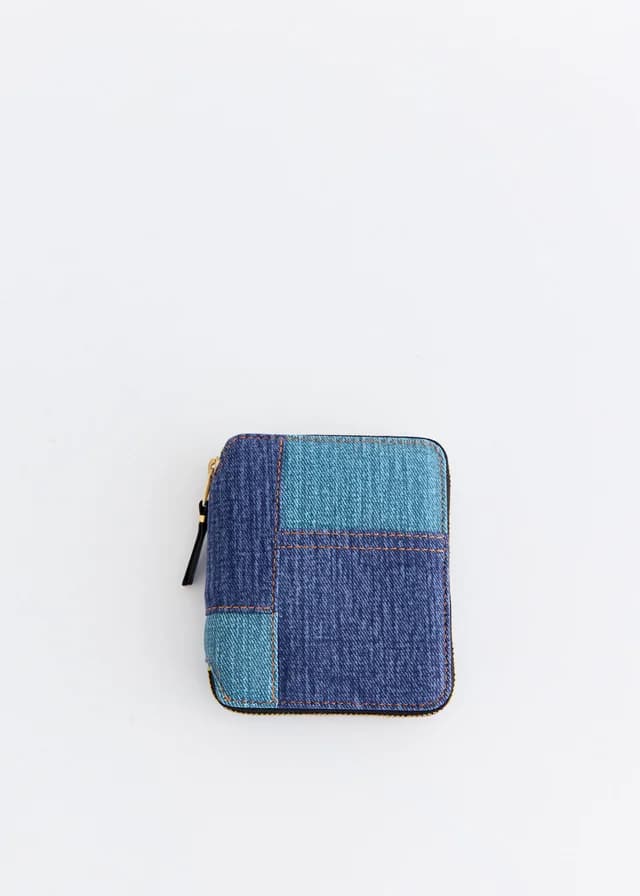 Comme Des Garcons Wallets SA2100 Denim Pocket Wallet in BLUE DENIM, image 1 of 1 from Incu