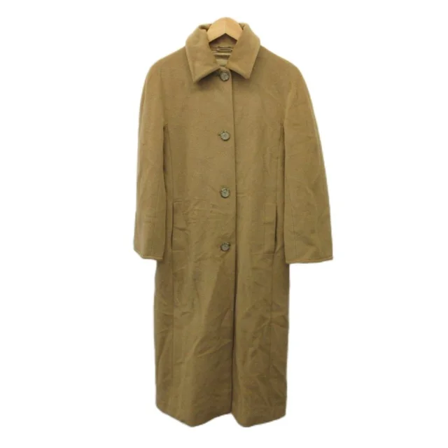 Max Mara Soutien Collar Coat Wool 38 Beige Silver Tag Single Breasted Long in Beige Wool from The Reluxe, photo 1 of 1