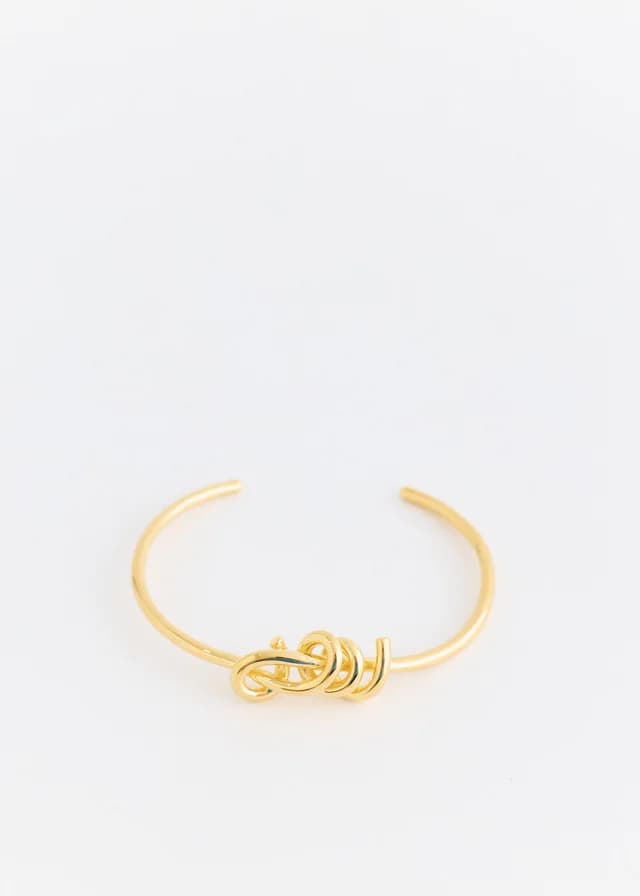 Completedworks Gold Knot Bracelet in 18ct Gold Plated, image 1 of 1 from Incu