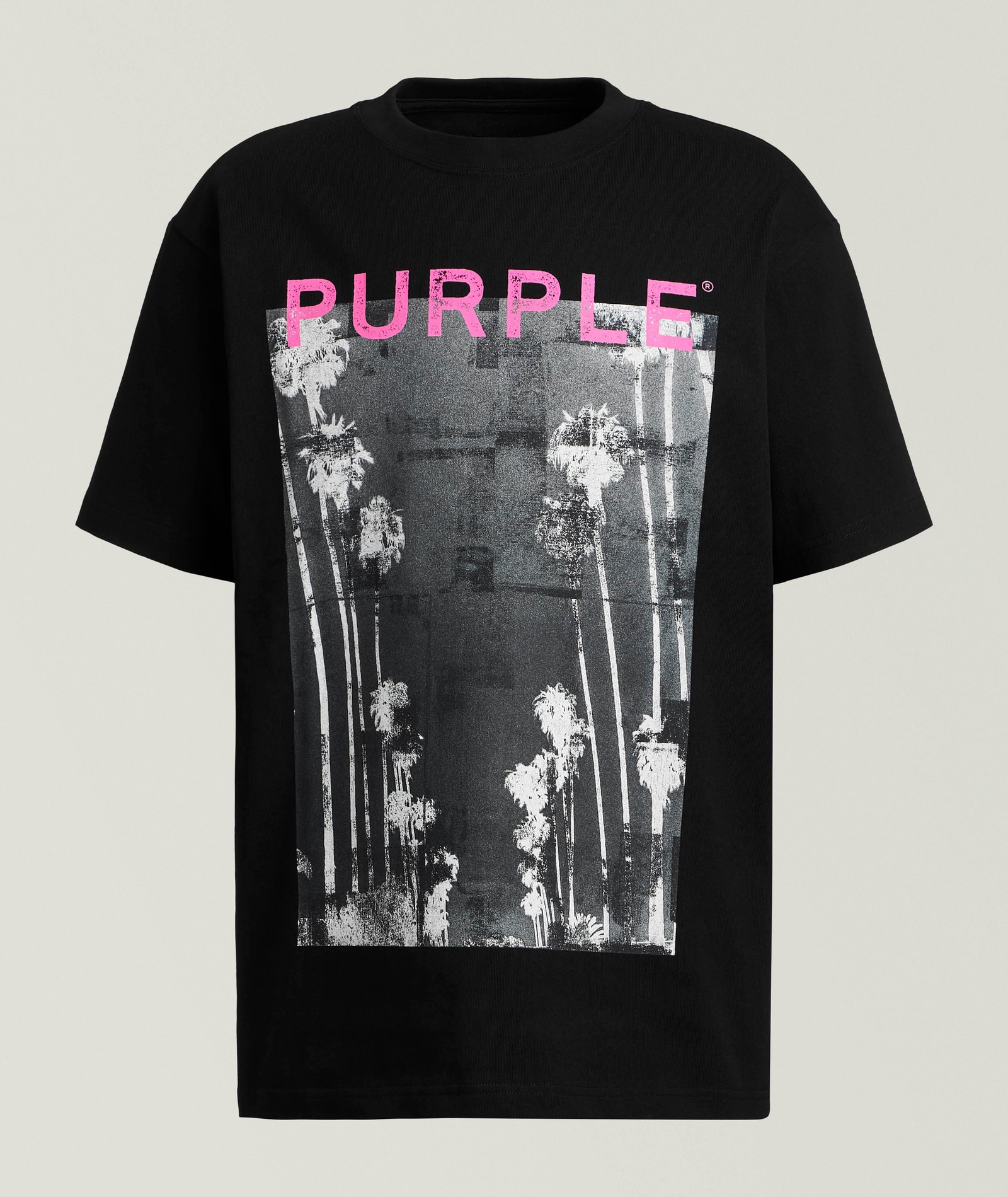 Purple Brand Mirage Graphic Print Cotton T-Shirt in Black Cotton & Cotton Blends, image 1 of 1 from Harry Rosen