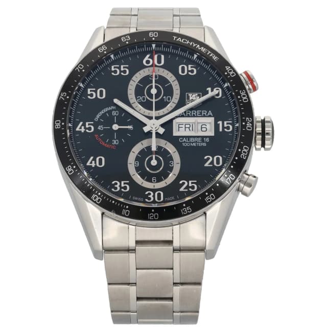 TAG Heuer Carrera CV2A10 43mm Stainless Steel Watch from H&T, photo 1 of 1