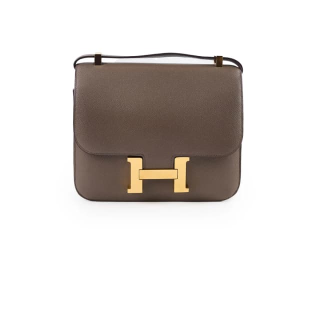 Hermès Constance III 24 Gris Etain 8F Epsom GHW C stamp in Taupe Epsom leather from The Purse Affair, photo 1 of 1