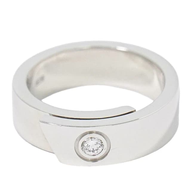 Cartier Diamond 18K White Gold Ring 52 White Anniversary Second in White from The Reluxe, photo 1 of 1