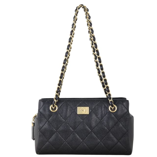 Chanel CC Zip Shoulder Bag in Caviar leather from Luxe.It.Fwd, photo 1 of 1