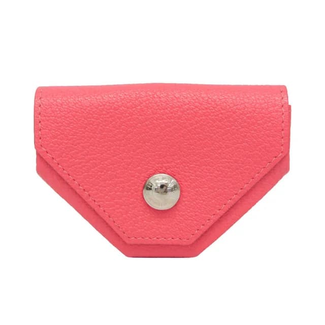 Hermès LE 72 Women,Men Chevre Leather Coin Purse/coin Case Pink in Pink Chevre leather from Elady, photo 1 of 1