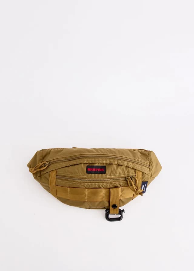 Comme Des Garcons Homme x Briefing Nylon Diamond Rip Waistbag in 2 BEIGE, image 1 of 1 from Incu