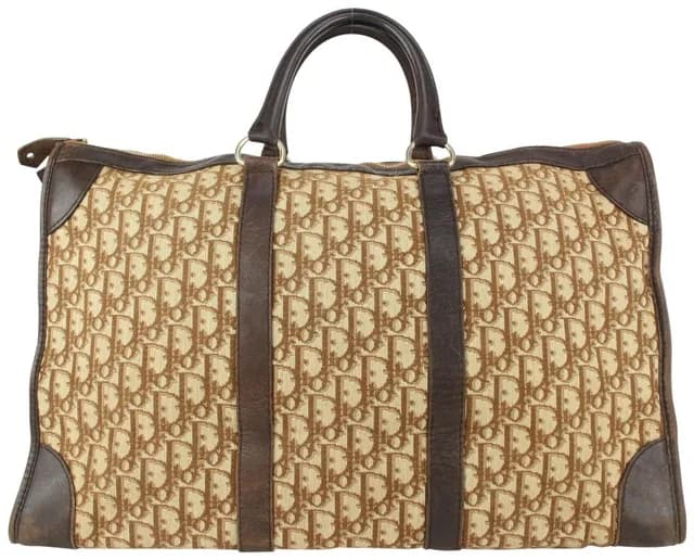 Dior Brown Monogram Trotter Luggage Briefcase Suitcase Duffle in Brown Canvas from Bagriculture, photo 1 of 1