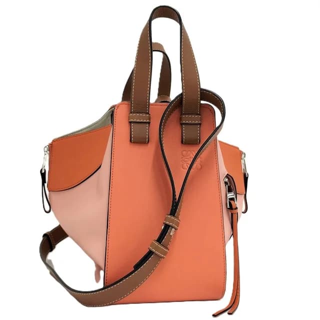 Loewe Shoulder Bag Hammock Small Leather Pink Orange in Pink Leather from The Reluxe, photo 1 of 1