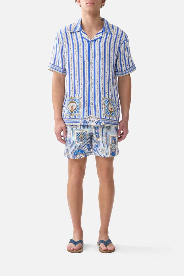 Camilla eBoutique SHORT SLEEVE CABANA SHIRT OTTOMAN OPULENCE, image 1 of 1 from CAMILLA