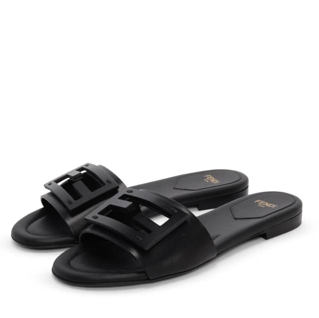 Fendi Baguette Slides 35.5 in Black Leather from Blue Spinach, photo 1 of 1