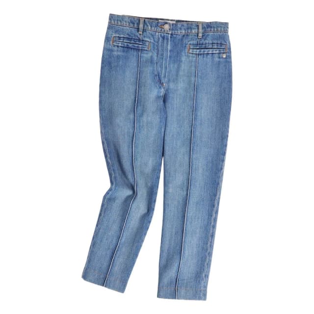 Chanel Pants Denim Cotton Bottom in Denim from The Reluxe, photo 1 of 1