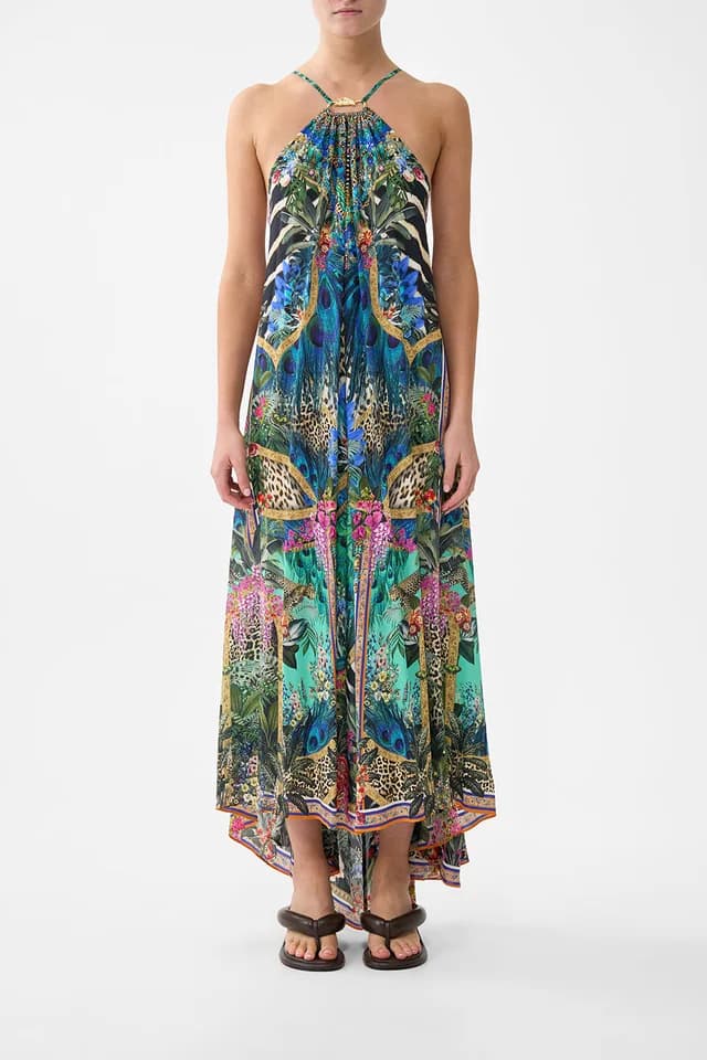 Camilla eBoutique GATHER NECK HARDWARE MAXI DRESS ANIMAL ALCHEMY, image 1 of 1 from CAMILLA