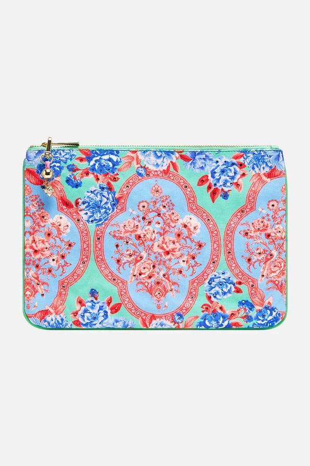 Camilla eBoutique SMALL CANVAS CLUTCH TOPKAPI POP, image 1 of 1 from CAMILLA