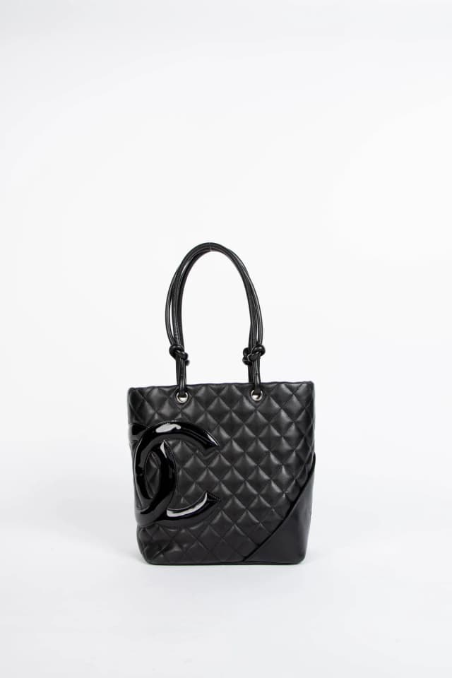2000s Chanel Black Rue Cambon Bucket Bag in Black Lambskin from Break Archive, photo 1 of 1