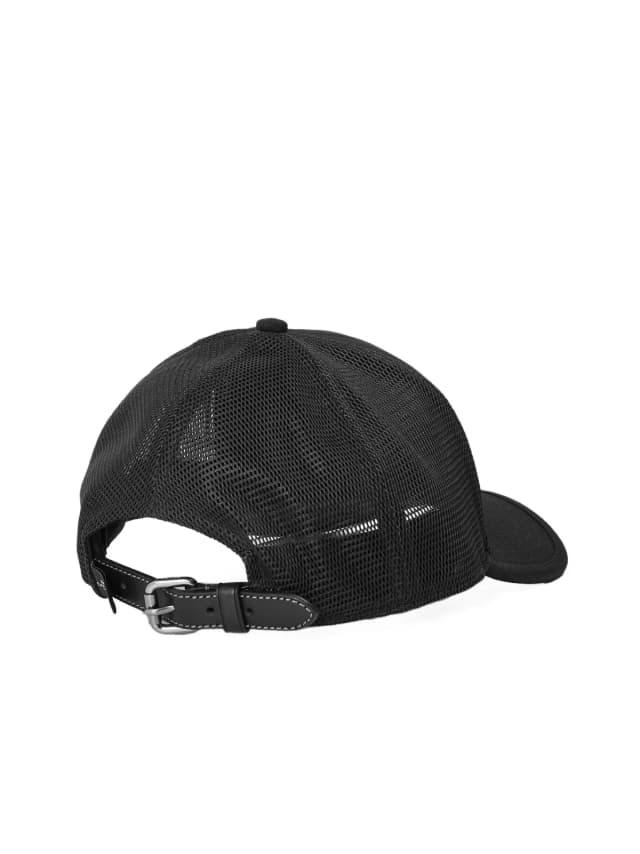Coach Cu355blk Embroidered Logo Baseball Cap — Black Cotton Caps in Black Denim from HEWI, photo 1 of 1