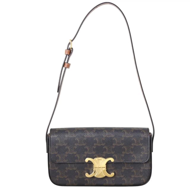 Celine Triomphe Claude Canvas Shoulder Bag in Canvas from Luxe.It.Fwd, photo 1 of 1