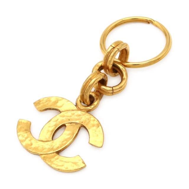 Chanel CC Logo CC Mark Key Holder Key Sling Bag Charm Gold Plated in Gold from The Reluxe, photo 1 of 1