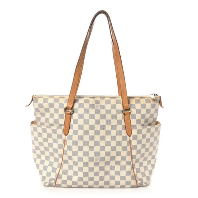 Louis Vuitton Totally MM Damier Azur Coated Canvas Bag - White in White Coated canvas from H&T, photo 1 of 1