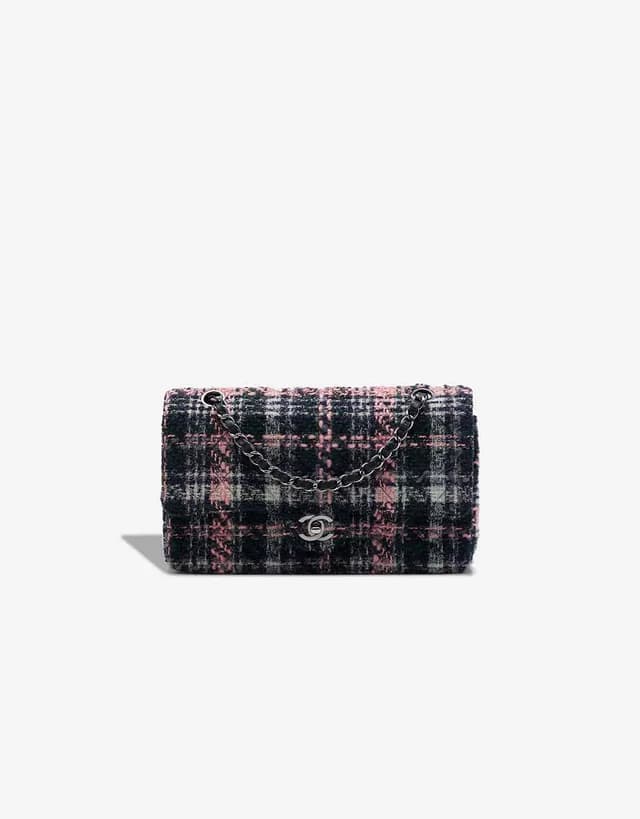 Chanel Timeless Medium Tweed / Calf Pink / Dark Blue / Black in Blue, Multicolour, Pink Tweed from SACLÀB, photo 1 of 1