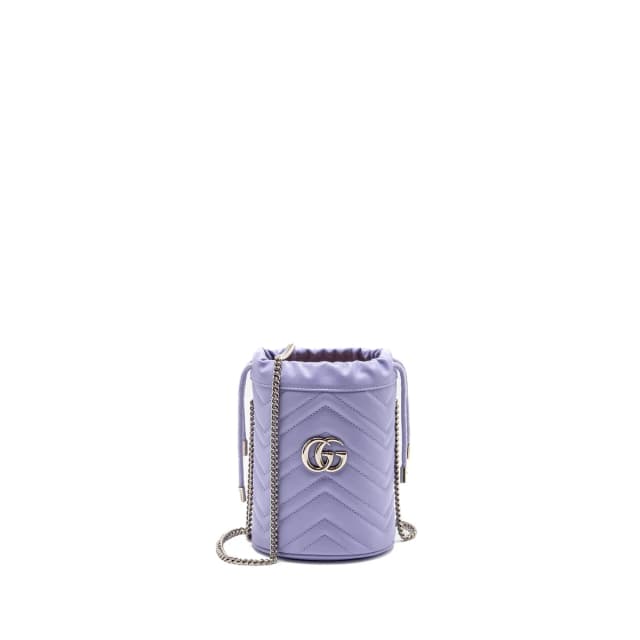 Gucci GG Marmont Bucket Bag Calfskin Light Purple SHW in Purple Calfskin from EMIER, photo 1 of 1