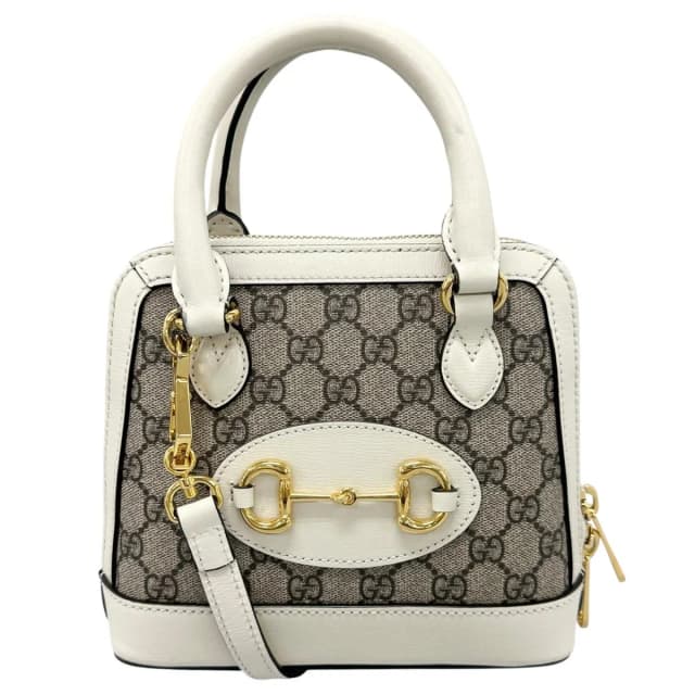 Gucci Horsebit 1955 Shoulder Bag GG Supreme Canvas Beige in Beige Canvas from The Reluxe, photo 1 of 1