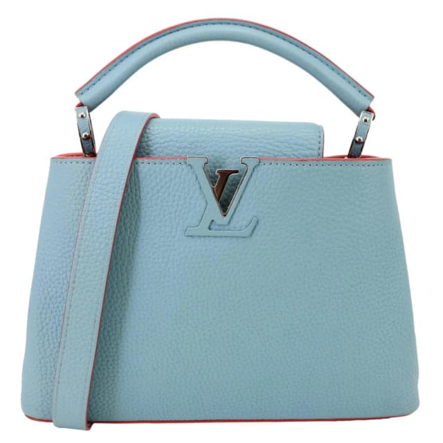 Louis Vuitton Capucines BB Taurillon Leather Crossbody Bag Blue in Blue Leather from Dallas Designer Handbags, photo 1 of 1