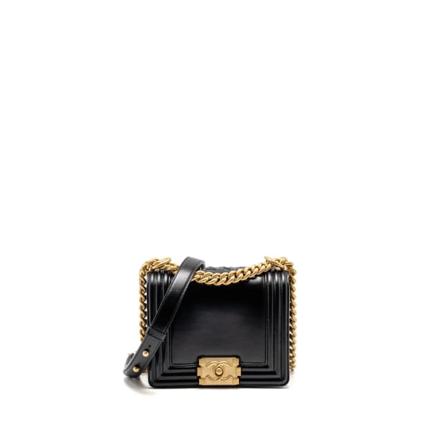 Chanel square boy bag calfskin black GHW (microchip) in Black Calfskin from EMIER, photo 1 of 1