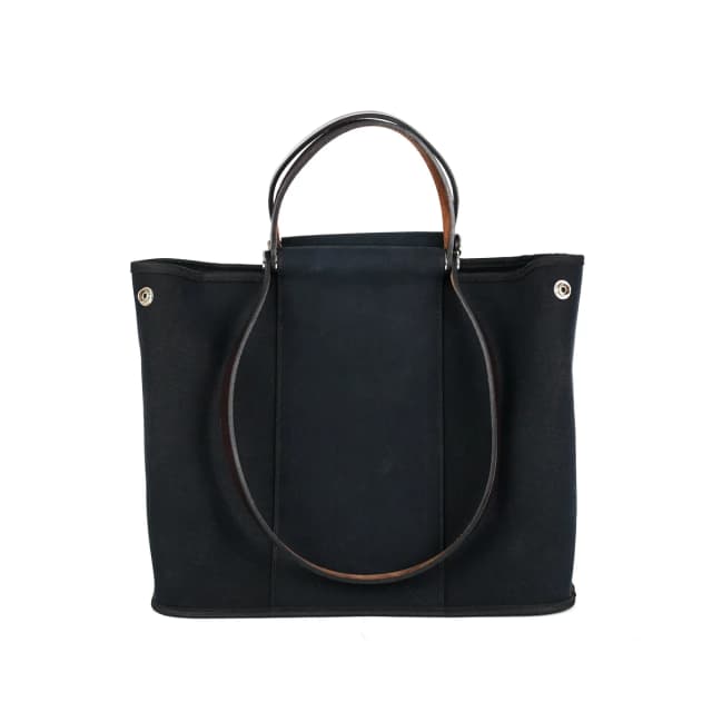 Hermès Bag Black - M Stamp in Black Canvas from The Purse Affair, photo 1 of 1