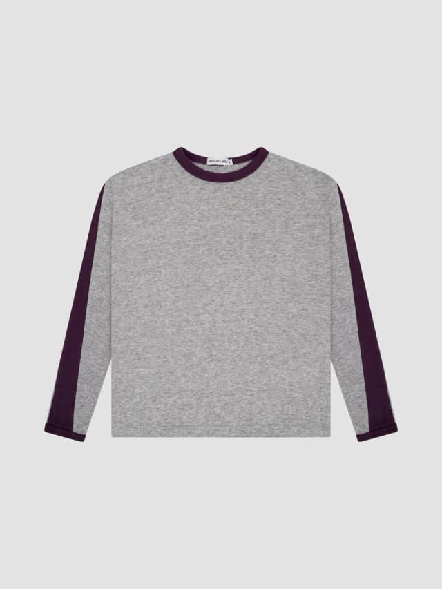Bassike Mini Boxy Racer Sleeve T-Shirt, image 1 of 1 from bassike
