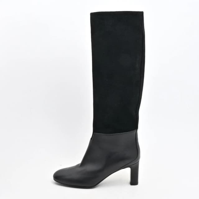 Hermès Long Boots Black Leather in Black Leather from The Reluxe, photo 1 of 1