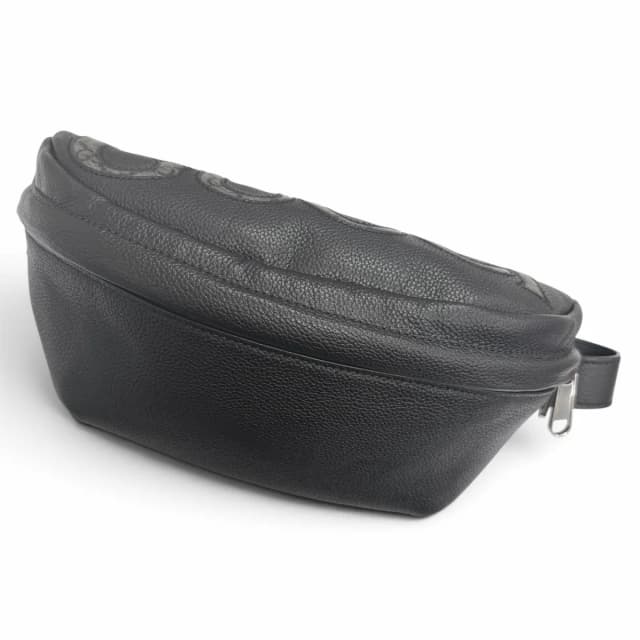 Gucci GG Supreme Logo Belt Bag Waist Pouch Black in Black Leather from The Reluxe, photo 1 of 1