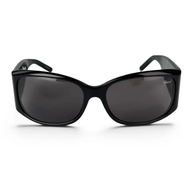 Chopard SCH 028S Black Acetate Crystal C Sunglasses in Black Acetate from Designer Archives, photo 1 of 1