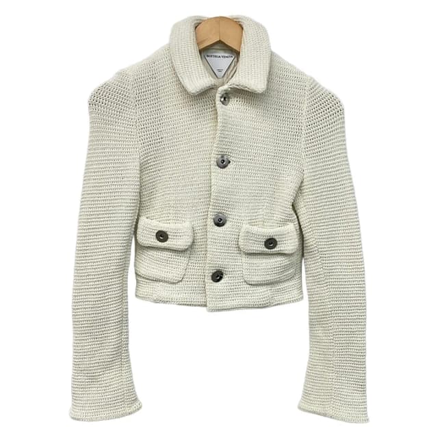 Bottega Veneta Jacket White 40 in White from The Reluxe, photo 1 of 1