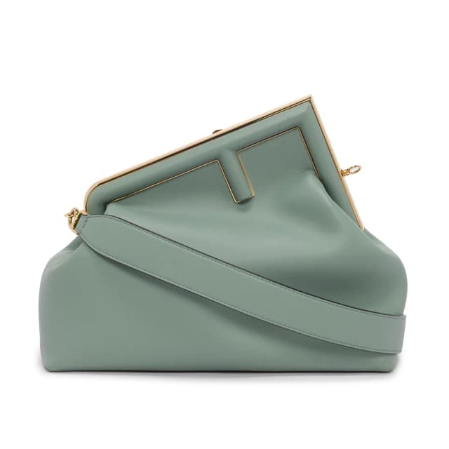 Nappa Fendi First Medium Clutch in Mint Green Nappa leather from Blue Spinach, photo 1 of 1