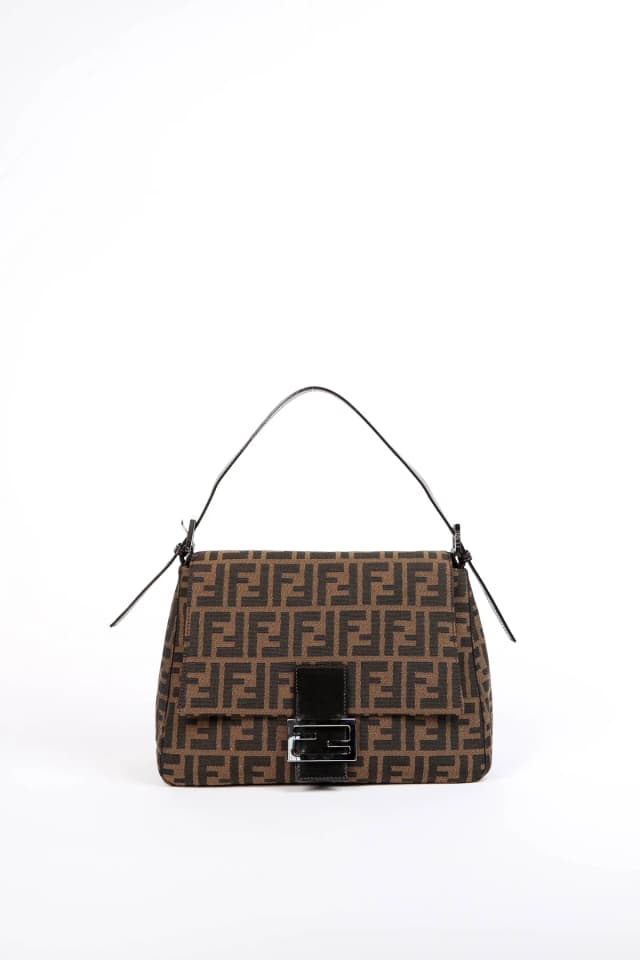 Fendi Vintage Zucca Canvas Mamma Baguette Shoulder Bag in Canvas from Break Archive, photo 1 of 1
