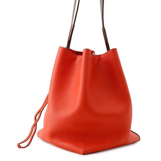 Hermès Shoulder Bag Rouge Tomato Tail White Silver Evercolor in White from The Reluxe, photo 1 of 1