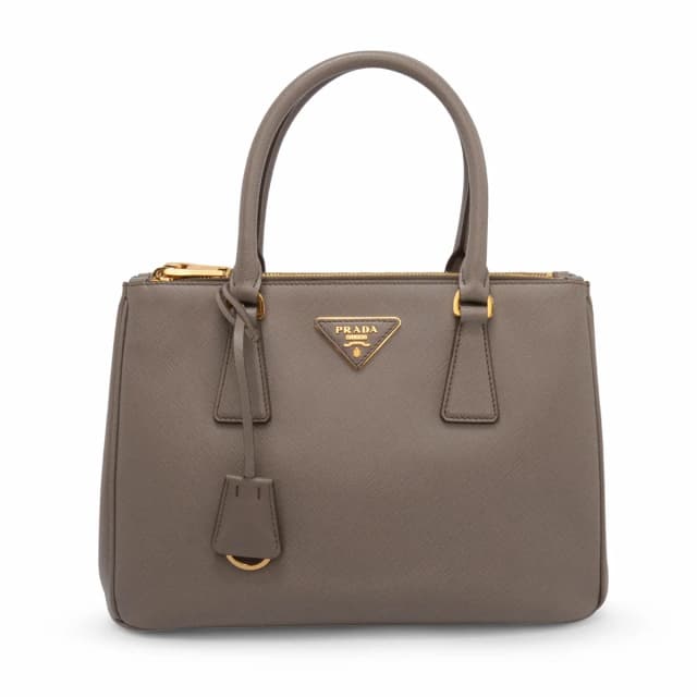 Prada Saffiano Lux Small Galleria Tote in Grey Saffiano leather from Blue Spinach, photo 1 of 1