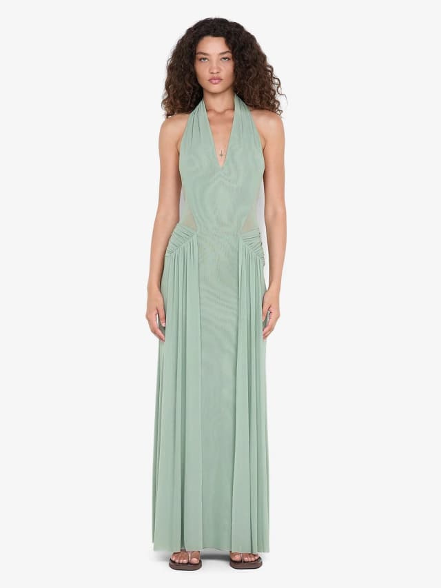Bec&Bridge JUNIPER HALTER MAXI DRESS - PISTACHIO, image 1 of 1 from BEC + BRIDGE