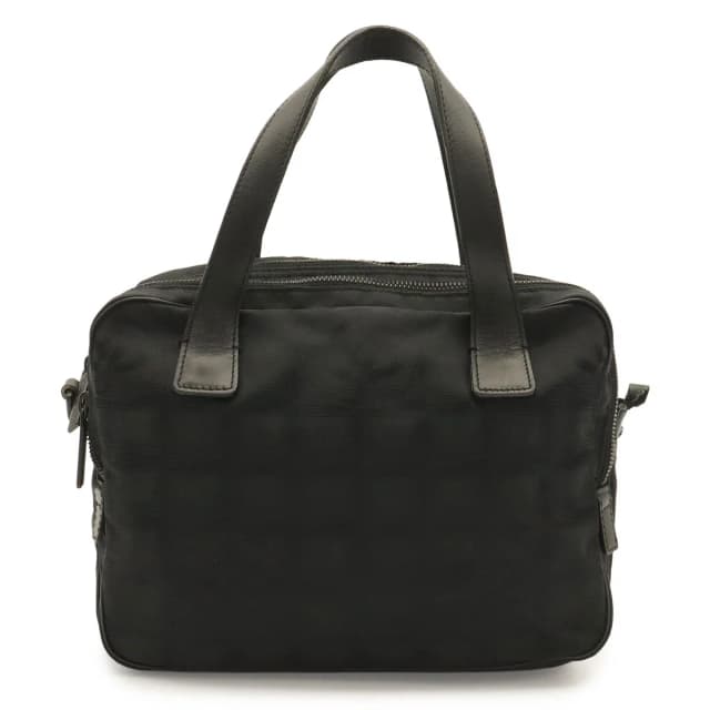 Chanel New Travel Line Handle Tote Mini Bag Nylon Jacquard Leather Black in Black Nylon from The Reluxe, photo 1 of 1