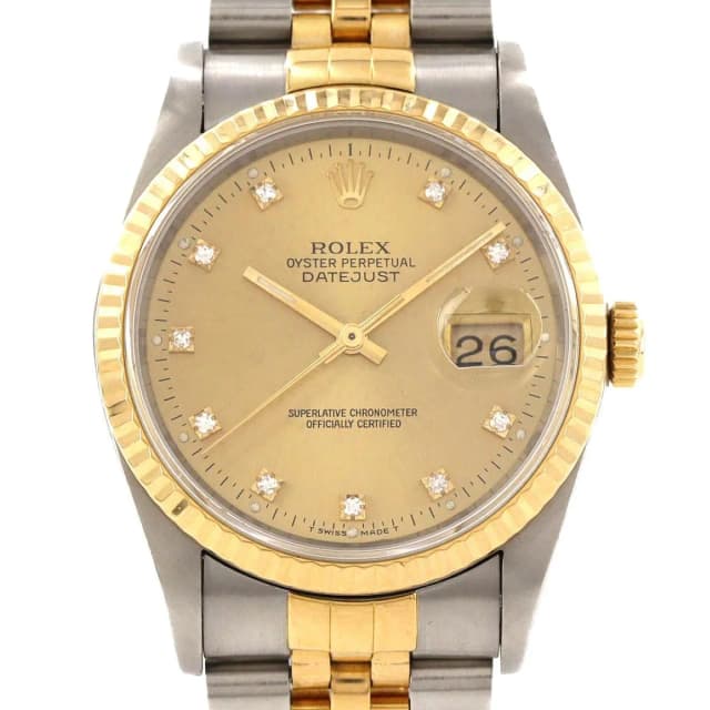 Rolex Datejust Stainless Steel Yellow Gold Automatic Watch in Yellow from The Reluxe, photo 1 of 1