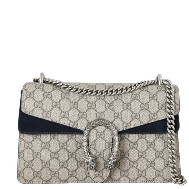 Gucci Dionysus GG Supreme Small Shoulder Bag in Suede from Luxe.It.Fwd, photo 1 of 1