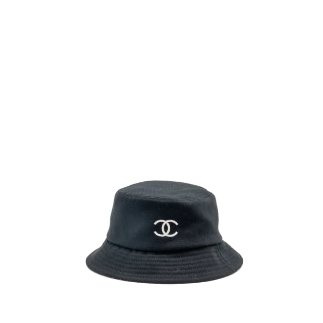 Chanel Size S 24A CC Bucket Hat Cotton Black in Black from EMIER, photo 1 of 1