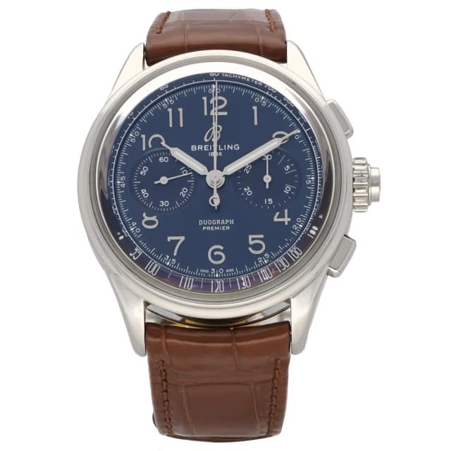 Breitling Duograph AB1510 42mm Stainless Steel Watch in Leather from H&T, photo 1 of 1