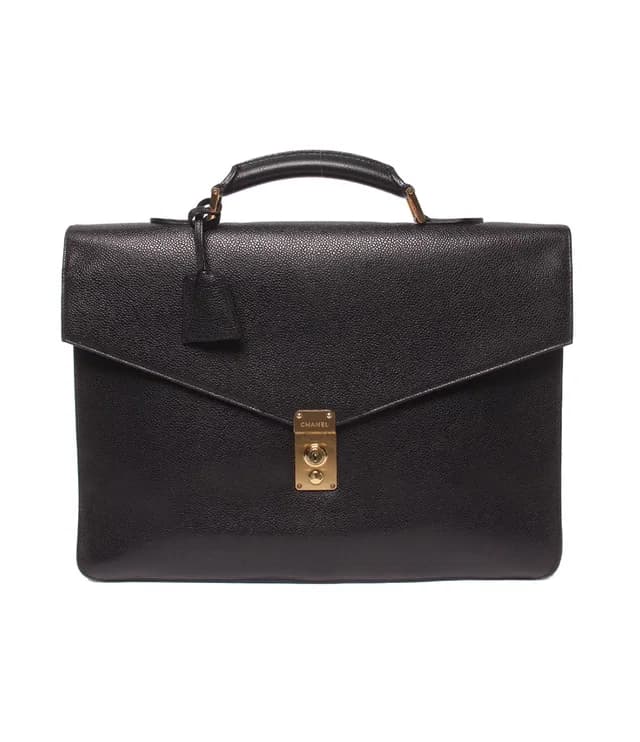 Chanel Business Briefcase Gold in Gold from The Reluxe, photo 1 of 1