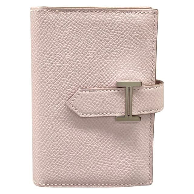 Hermès Coin Purse Bearn Mini Mauve Pale Silver in Silver Epsom leather from The Reluxe, photo 1 of 1