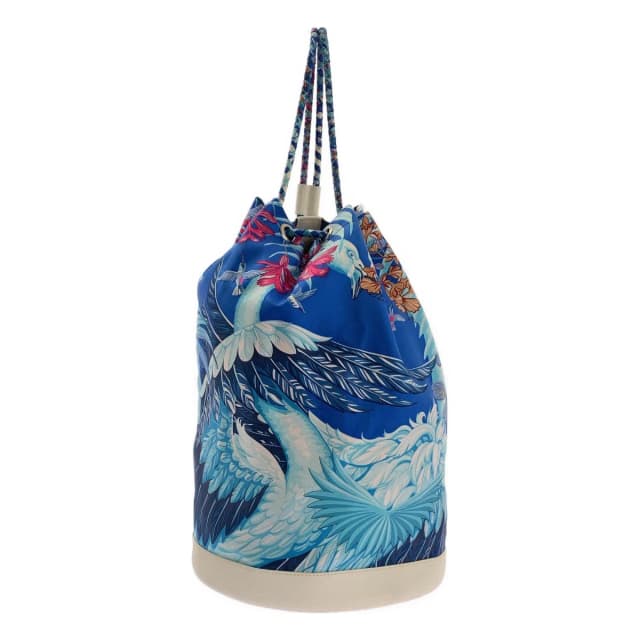 Hermès Soikle 22 All Over Pattern Drawstring Shoulder Bag Blue in Blue from The Reluxe, photo 1 of 1