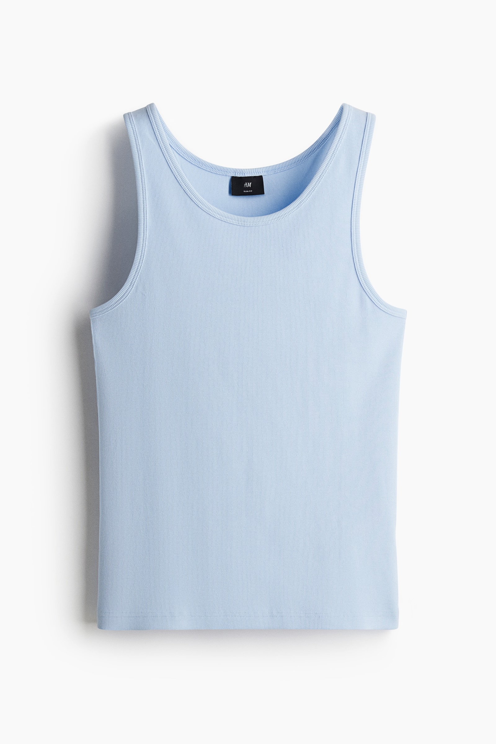 H&M Slim Fit Ribbed Tank Top, image 1 of 1 from H&M (Canada)