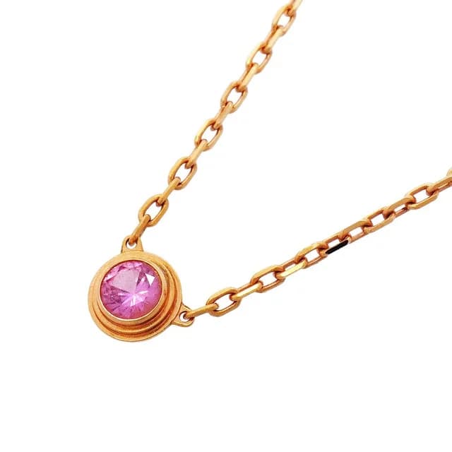 Cartier Necklace D'amour 18k Pink Gold Sapphire in Pink from The Reluxe, photo 1 of 1