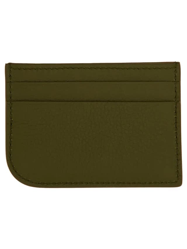 Alexander McQueen Calf Leather Card Case — Green Main: Skin Wallets & Purses in Green Calfskin from HEWI, photo 1 of 1