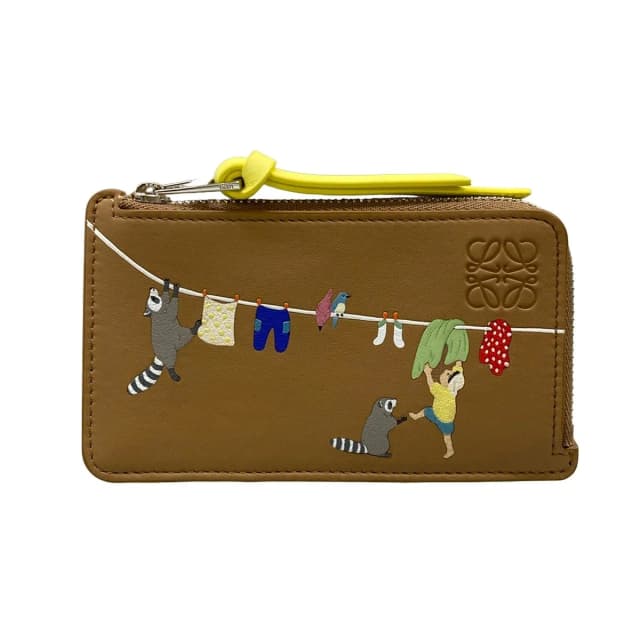 Loewe Card Case Brown Coin Raccoon Leather in Brown Leather from The Reluxe, photo 1 of 1